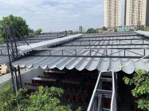 Lắp đặt mái xếp di động giá rẻ tại Hà Nội