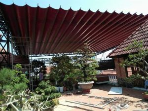 Mái bạt che nắng, mái xếp di động tại Thường Tín